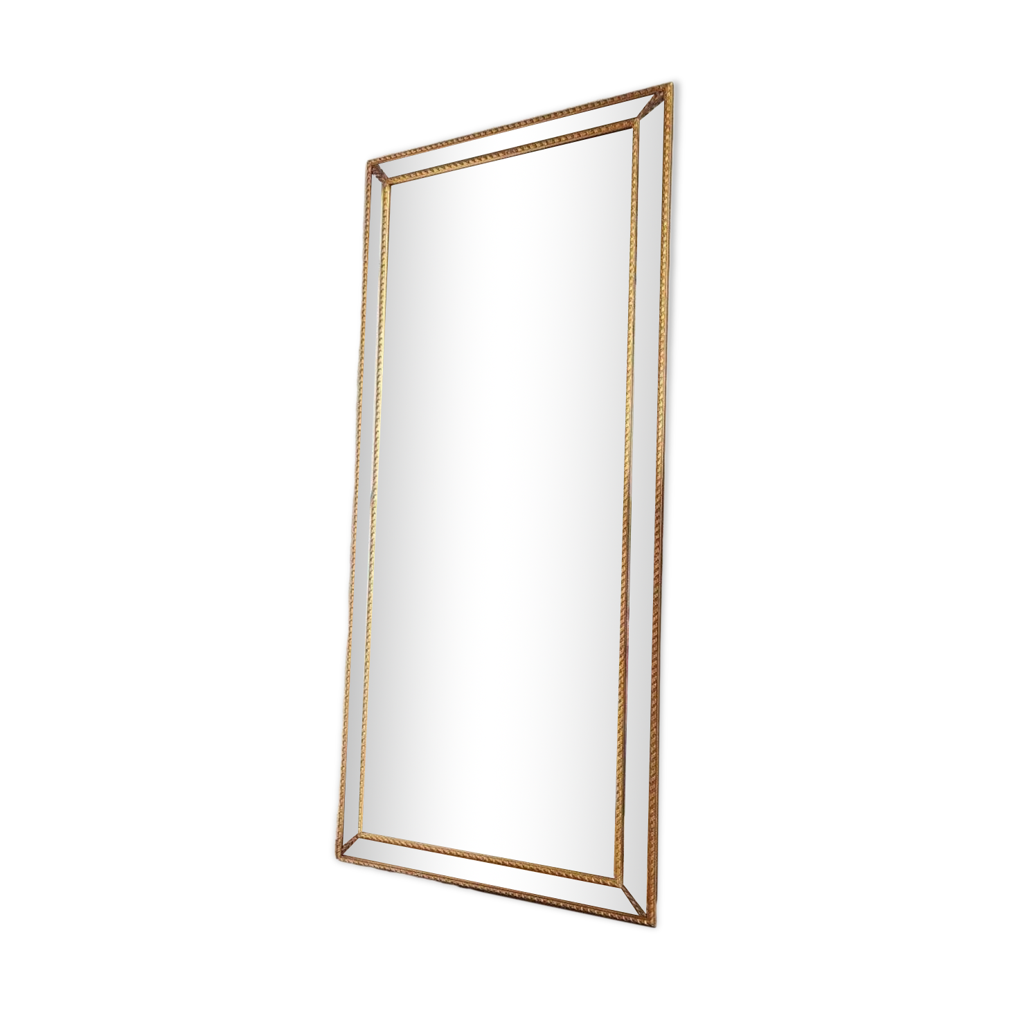 Large mirror with glazing beads