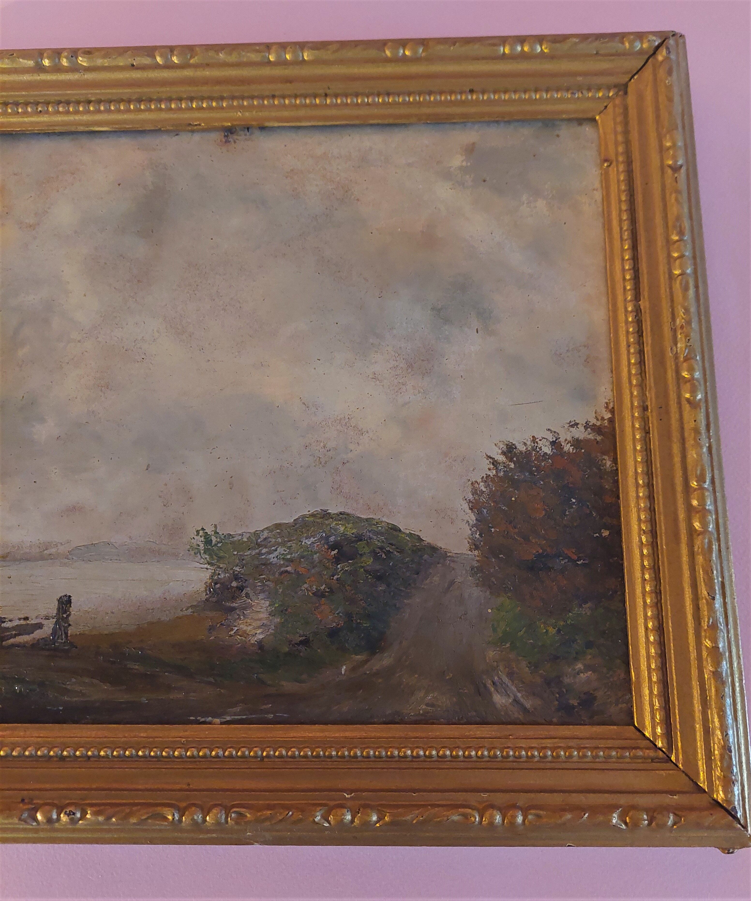 Oil painting on marine panel