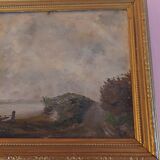 Oil painting on marine panel