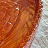 Round Japanese tray in woven and lacquered Rantai Shikki bamboo.