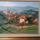 Oil Painting on Canvas Tuscan Landscape Panorama Signed P. Ciampini
