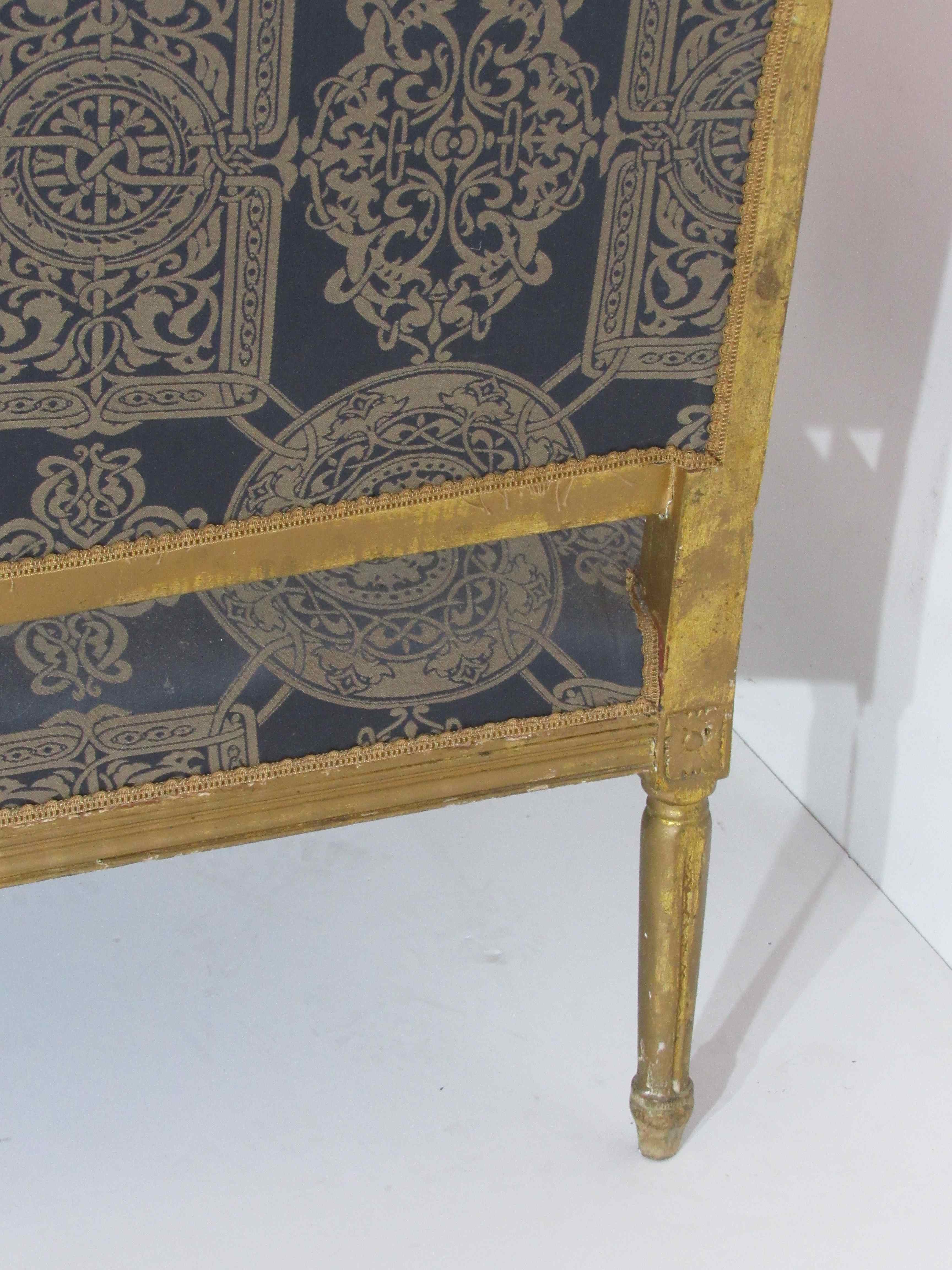 4 armchairs and a gilded wooden sofa Louis XVI style