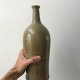 Ceramic bottle / stoneware / pottery vintage 70s signed