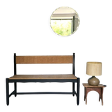 Bench wood and straw