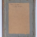 Pastel encadré "Les anémones" vintage