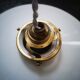 Old pendant lamp in white opaline Art Deco 1930 Ø 25 cm