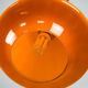 Suspension en verre orange du milieu du siècle