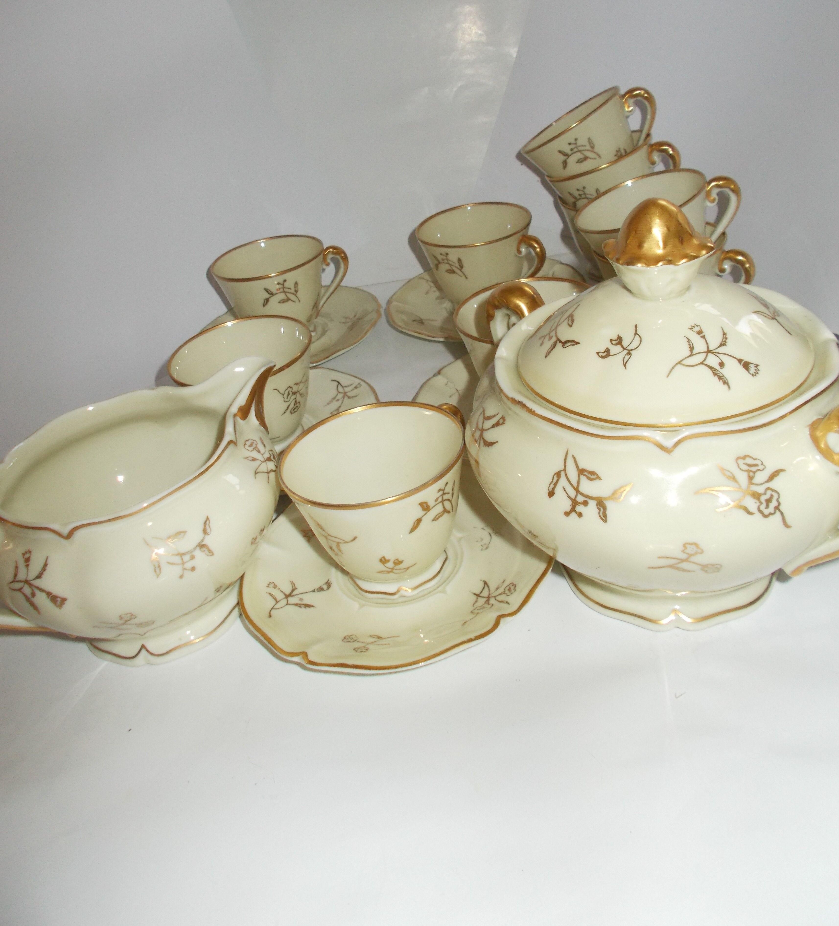 Service à café porcelaine de Limoges