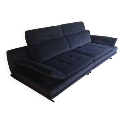 Canapé Vice Versa Home Salons – Velours bleu nuit – Excellent état