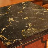 19th Century Italian Faux Marble Lacquer Architectural Pedestals or Columns, Set of 2