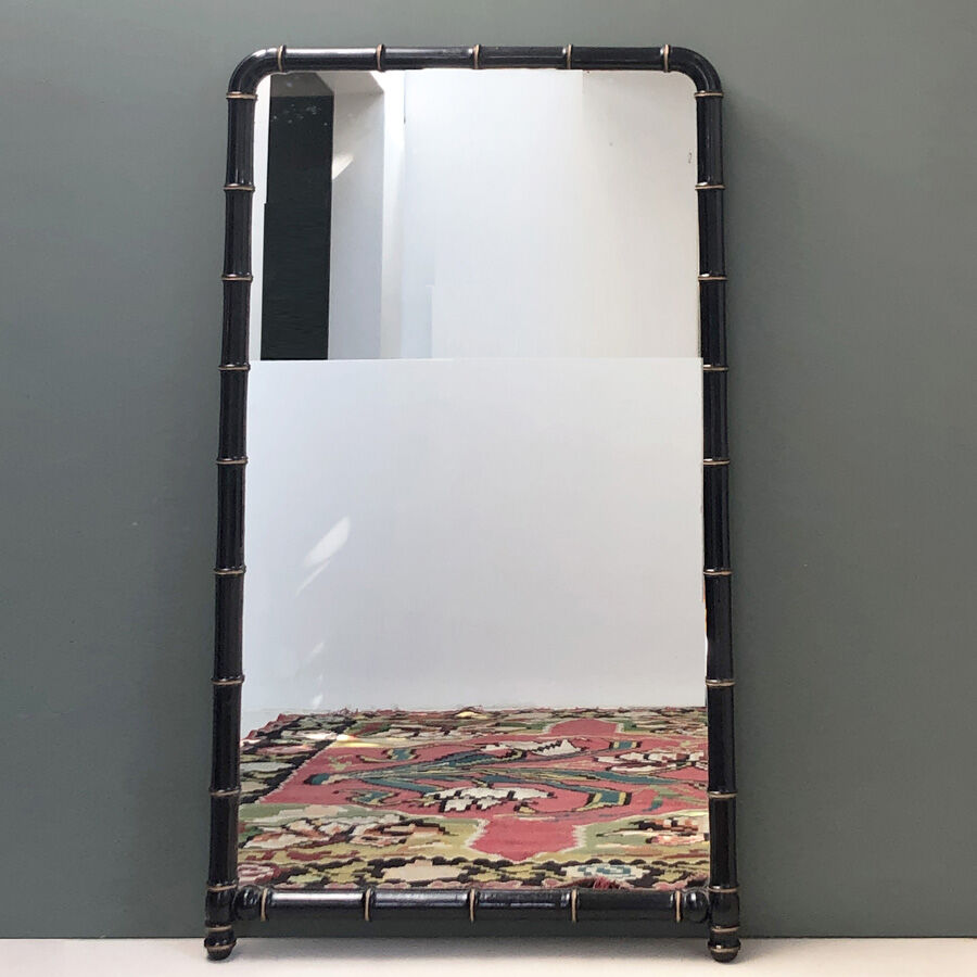 Miroir ancien style Napoléon III forme psyché  71x132cm