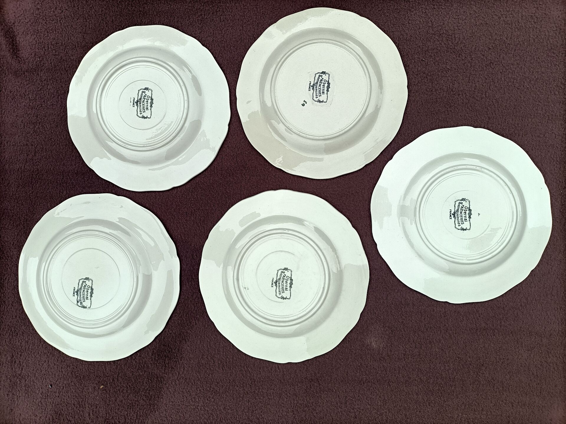 Digoin Sarreguemines plates