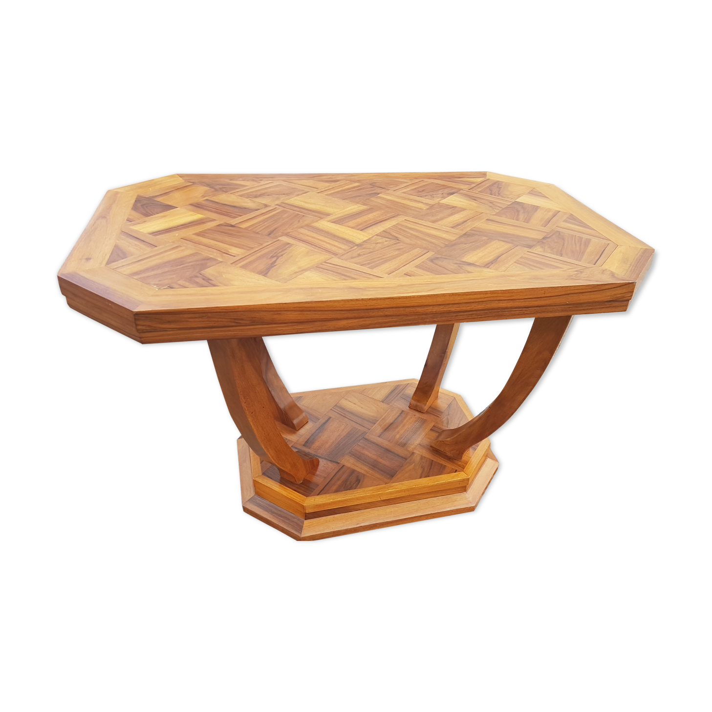 Beautiful Art Deco table in branded wood