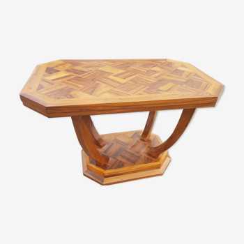 Beautiful Art Deco table in branded wood