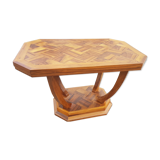 Beautiful Art Deco table in branded wood