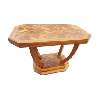 Beautiful Art Deco table in branded wood