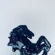 Ceramic and opaline horse lamp