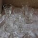 Small crystal wine glasses
