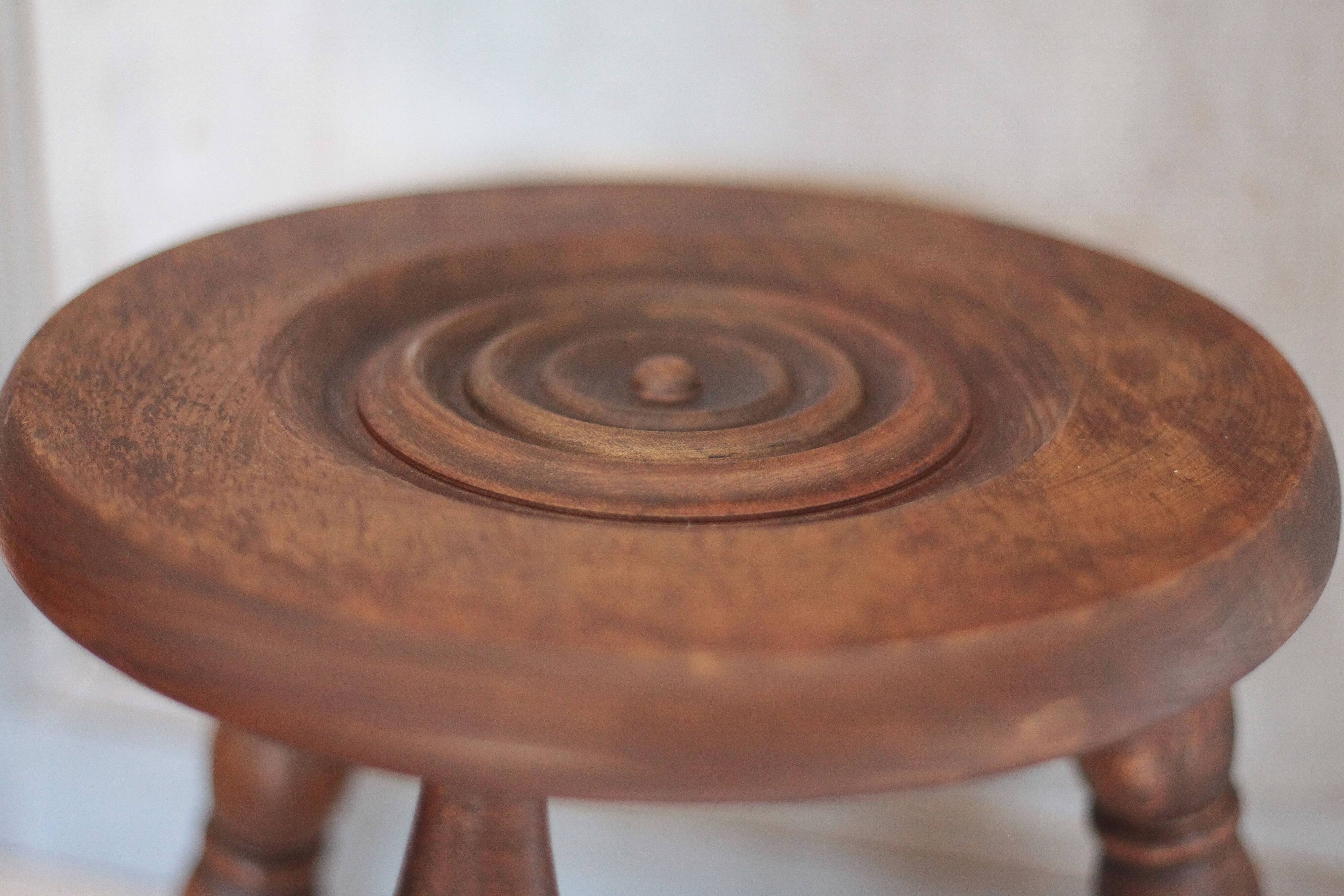 Vintage stool, tripod stool, occasional stool, wooden plant stand,