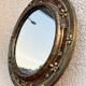 Round mirror in worked copper, Italy 1950