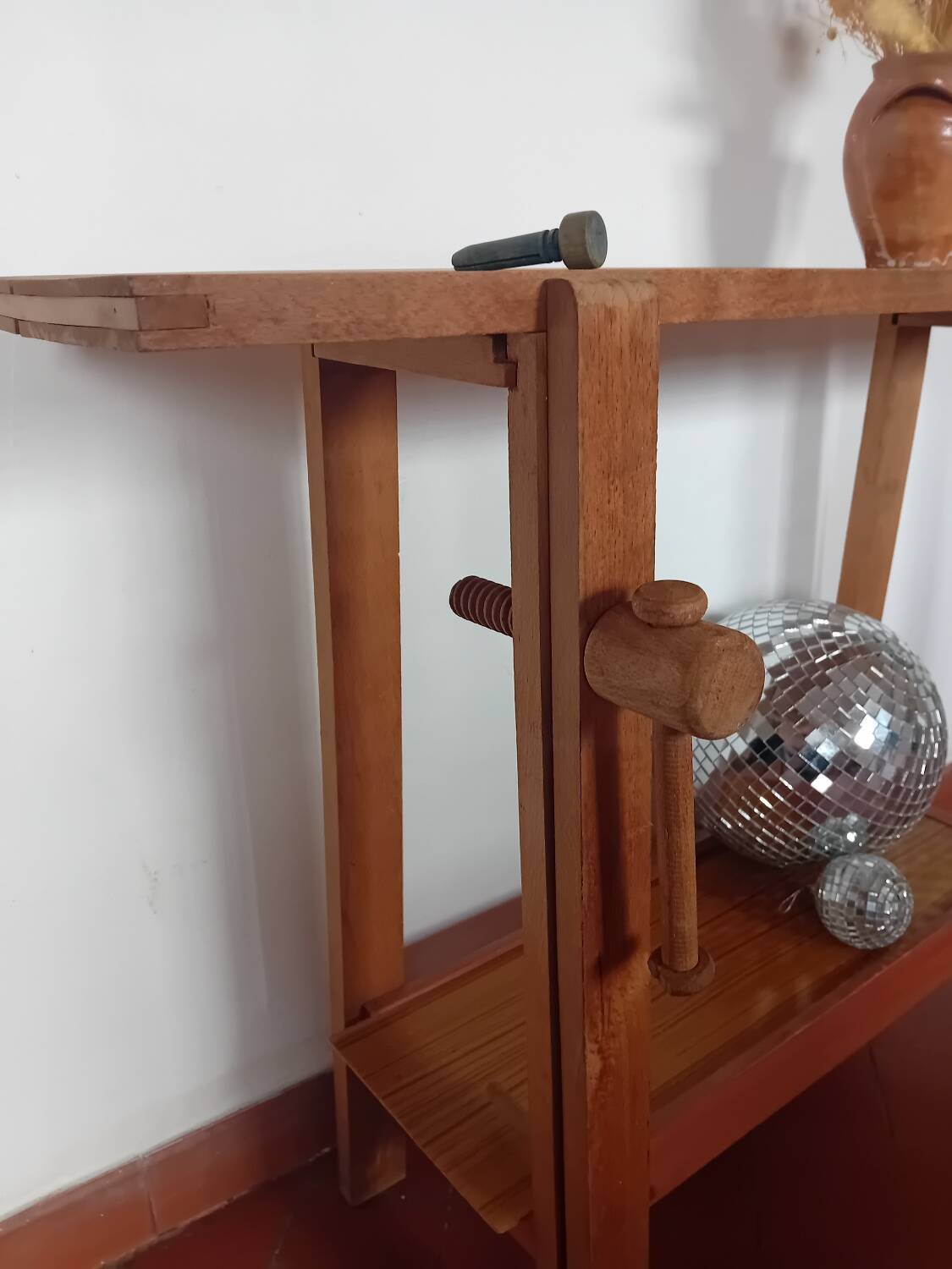 Wooden children's workbench