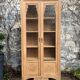 Parisian glass cabinet art deco raw wood 1930