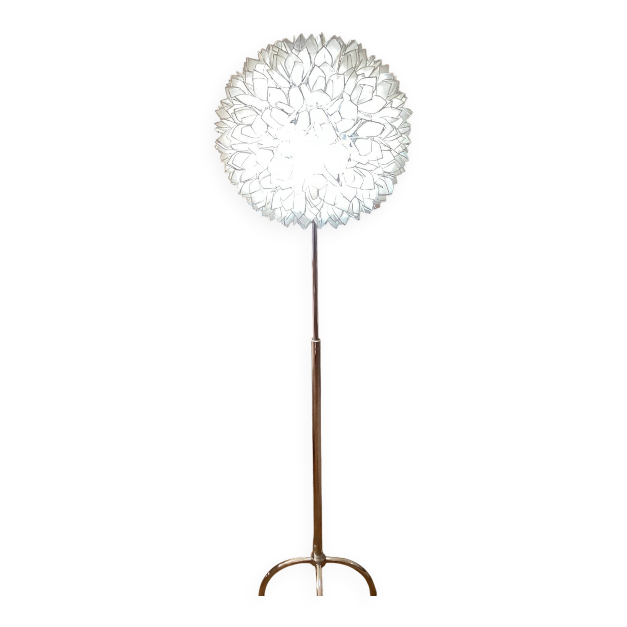 Mother-of-pearl petal floor lamp