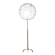 Mother-of-pearl petal floor lamp