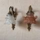 Pair of antique wall sconces in gilded bronze with glass tulips – Louis XVI style circa 1900 – superb