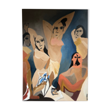 Reproduction Picasso tableau cubiste