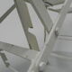Industrial side table, hospital bed