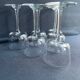 6 wine glasses light blown crystal