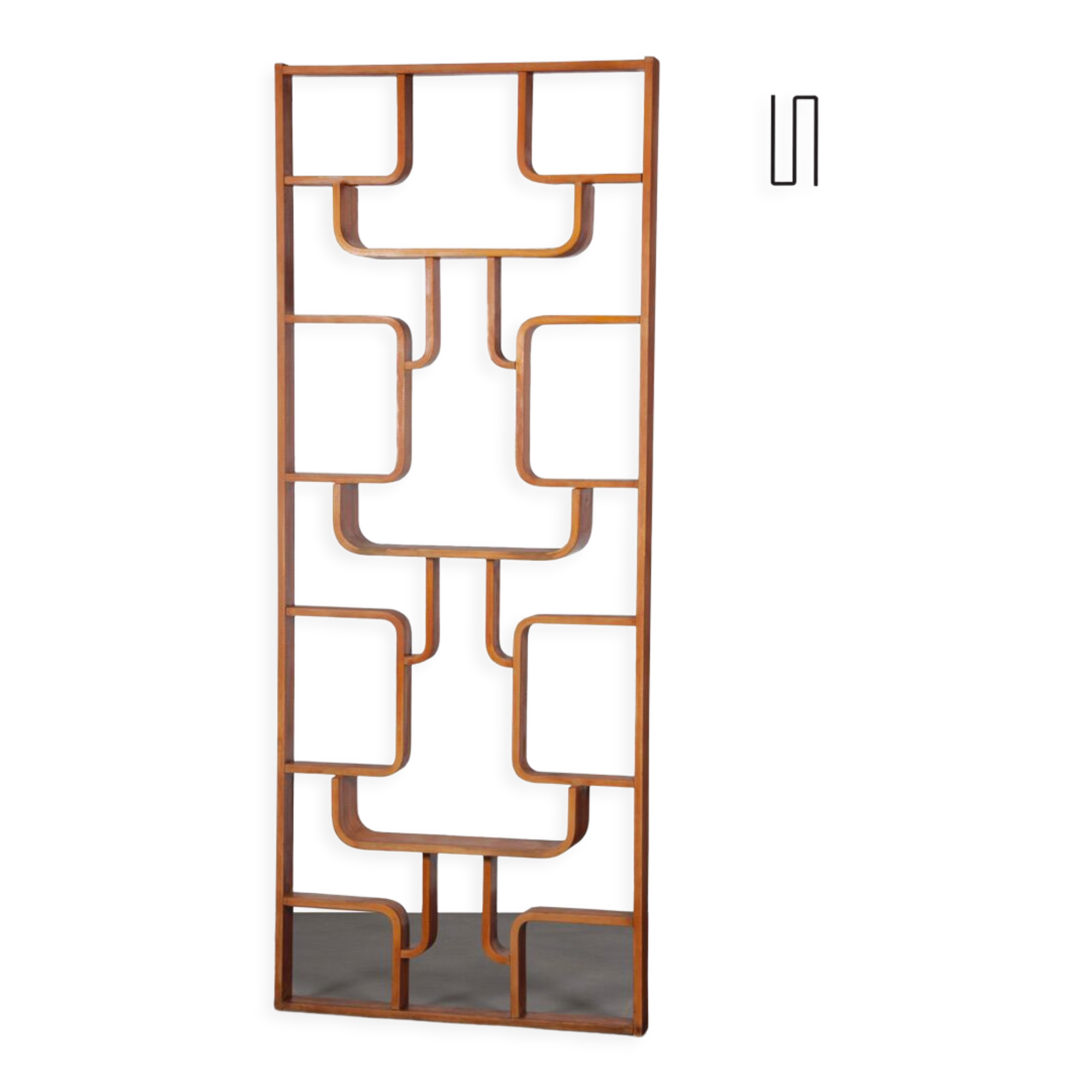 Vintage claustra, czech mahogany, 1960