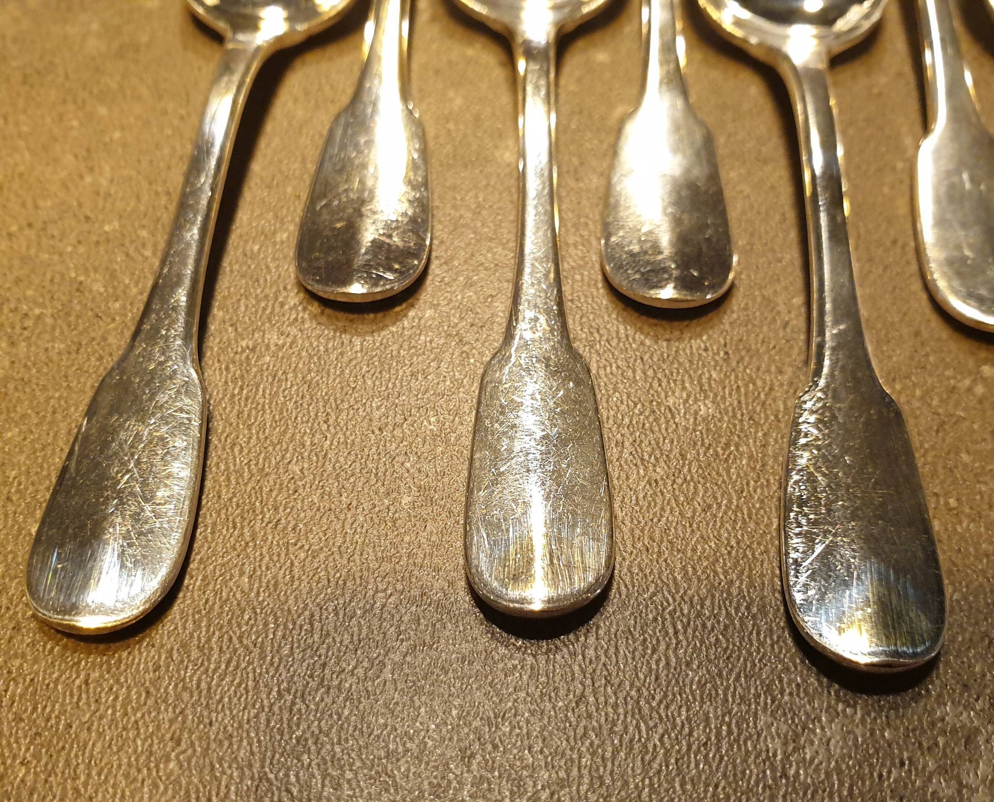 Box of 12 coffee spoons by the brand CHRISTOFLE, model CLUNY.