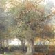 Ludwig Sellmayr - Stag with doe and fawn in the forest around 1880