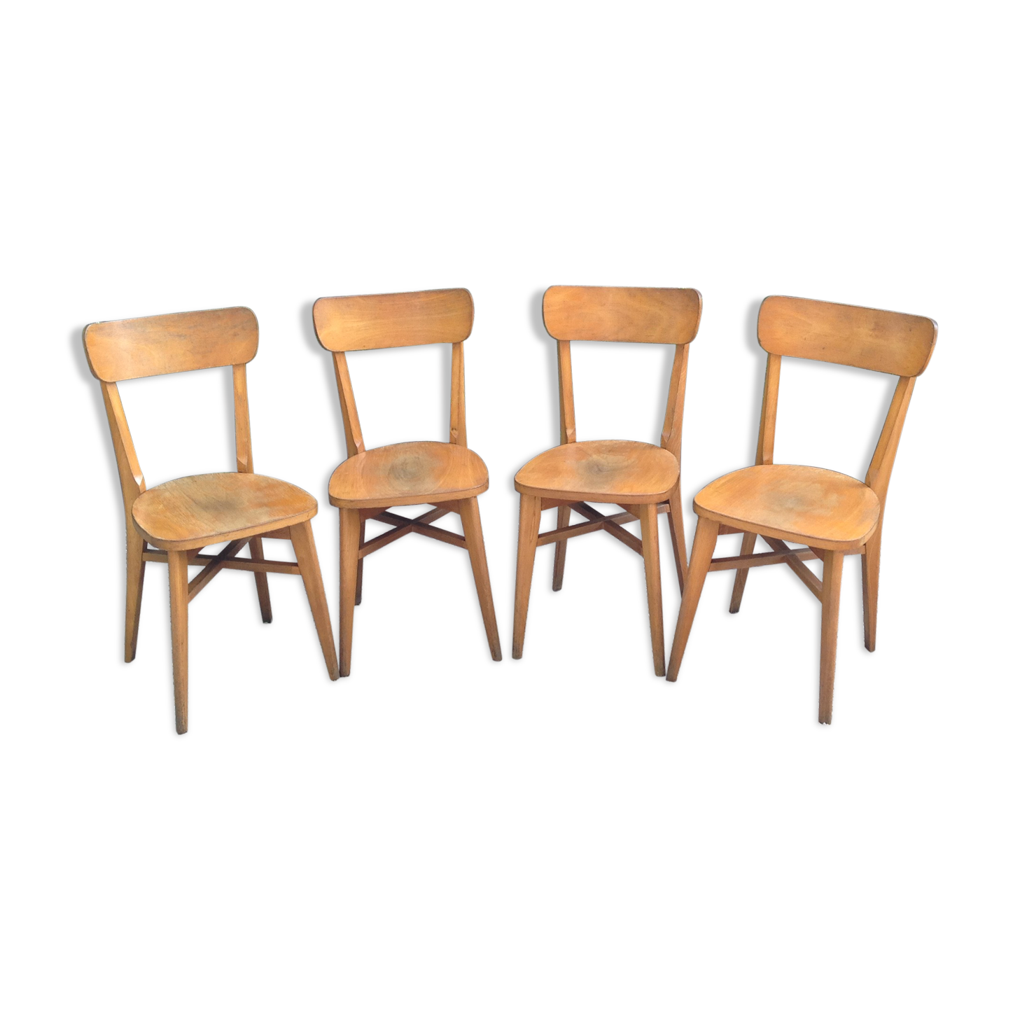 Lot of 4 vintage chairs