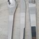18 stainless steel Space Age place settings / Spoon Fork Knife