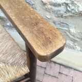 Rustic mulched armchair