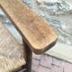 Fauteuil paillé rustique
