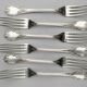 Set of 6 Christofle Marly table forks in near-new condition, 20.5 cm.