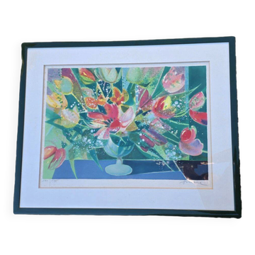 Hilaire Camille Large Original Colour Lithograph Signed and Numbered