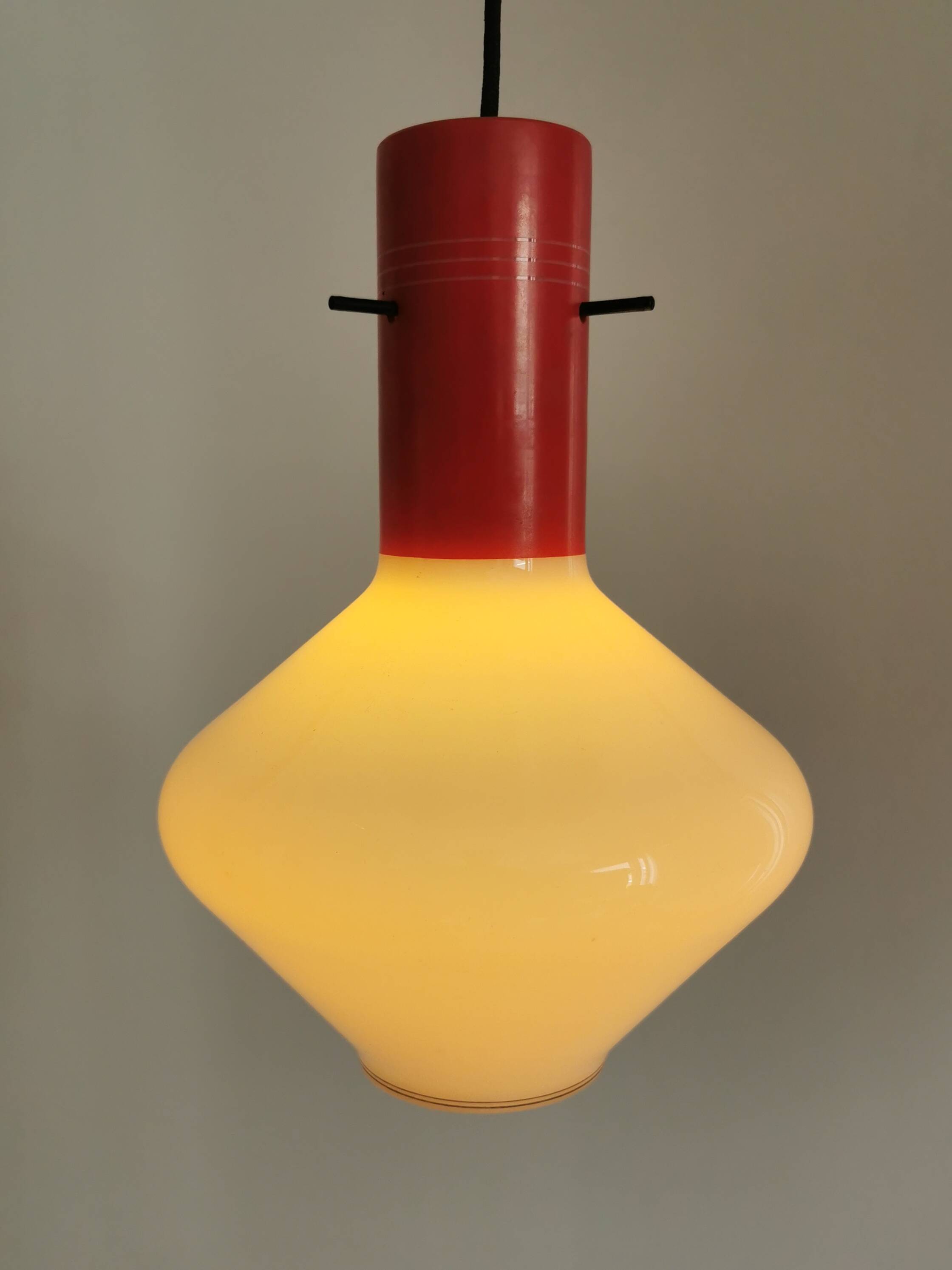 Italian hanging lamp glass by Targetti Sankey
