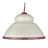 White Murano Suspension Lamp, Italy, 1970s