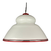 White Murano Suspension Lamp, Italy, 1970s