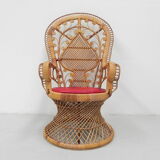 Emmanuelle chair, bamboo peacock throne