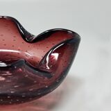 Cendrier ou vide-poches magnifique des années 1960 par Flavio Poli pour Seguso. Fabriqué en Italie.