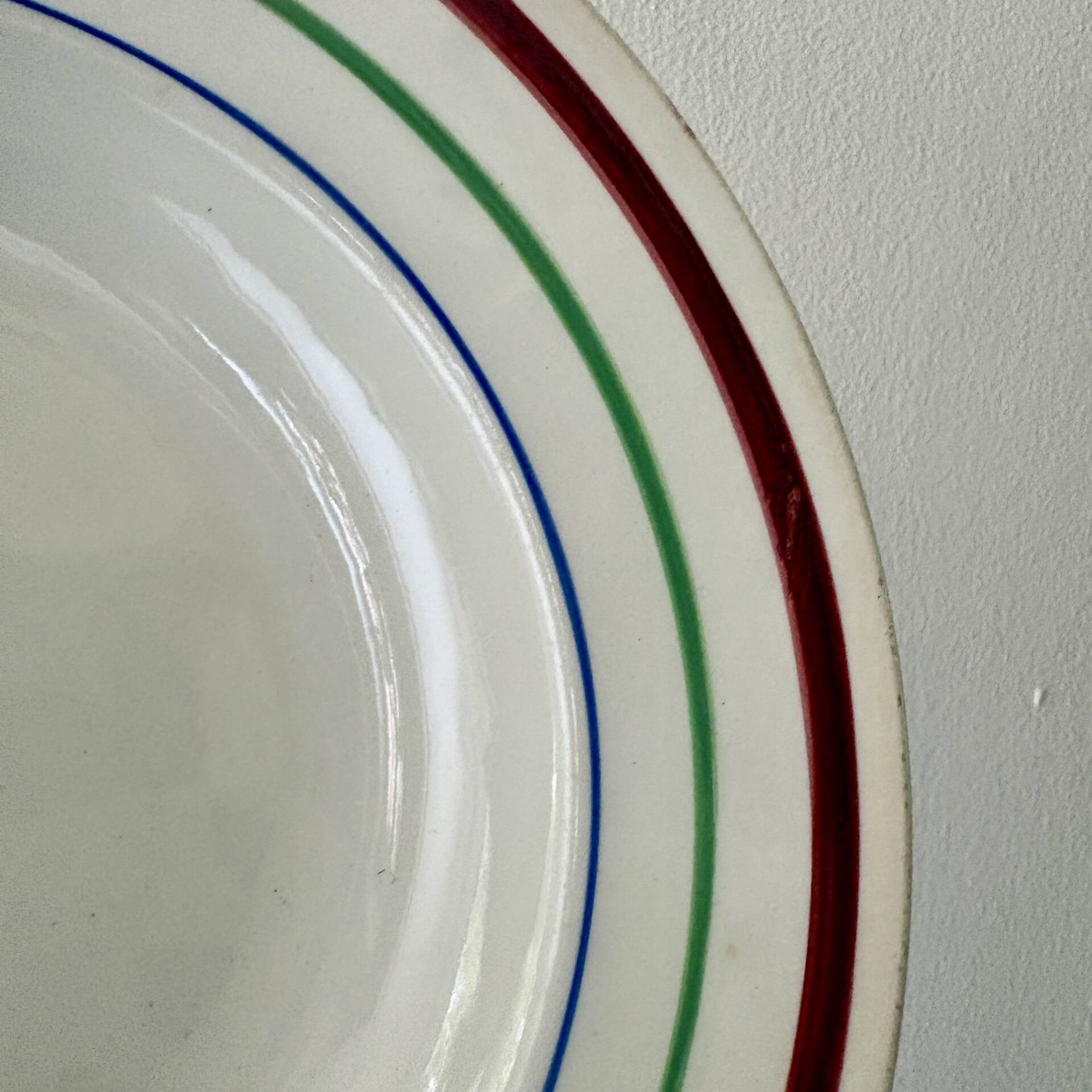 Lot de 6 assiettes creuses vintage, modèles Gildas