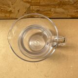 Ancien Pichet Verre Soufflé Transparent Cuisine Service Vintage
