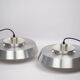 Pair of 2 Danish vintage Nova pendant lamps by Jo Hammerborg, Fog og Morup