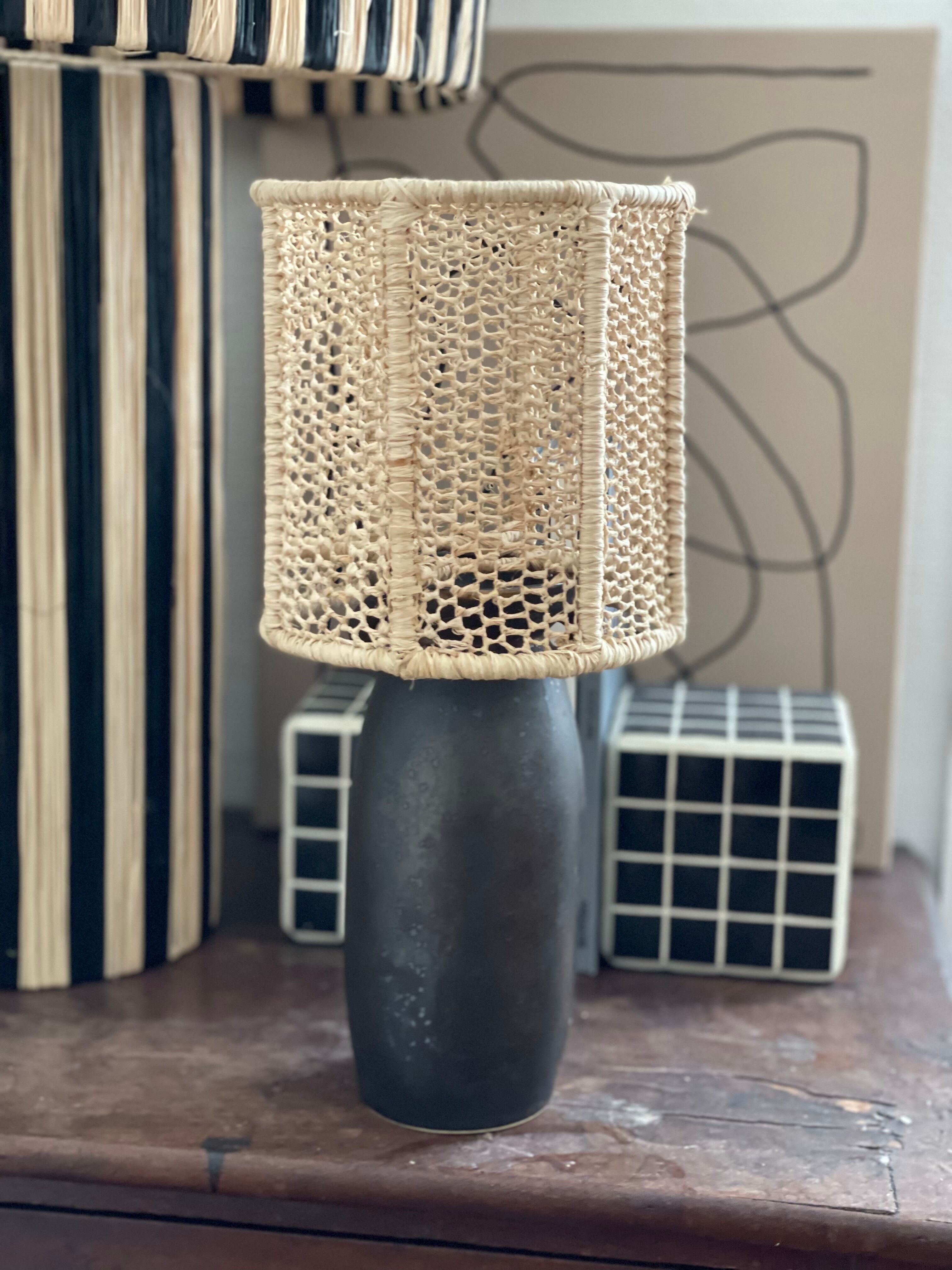 Lampshade suspension raffid honeycomb